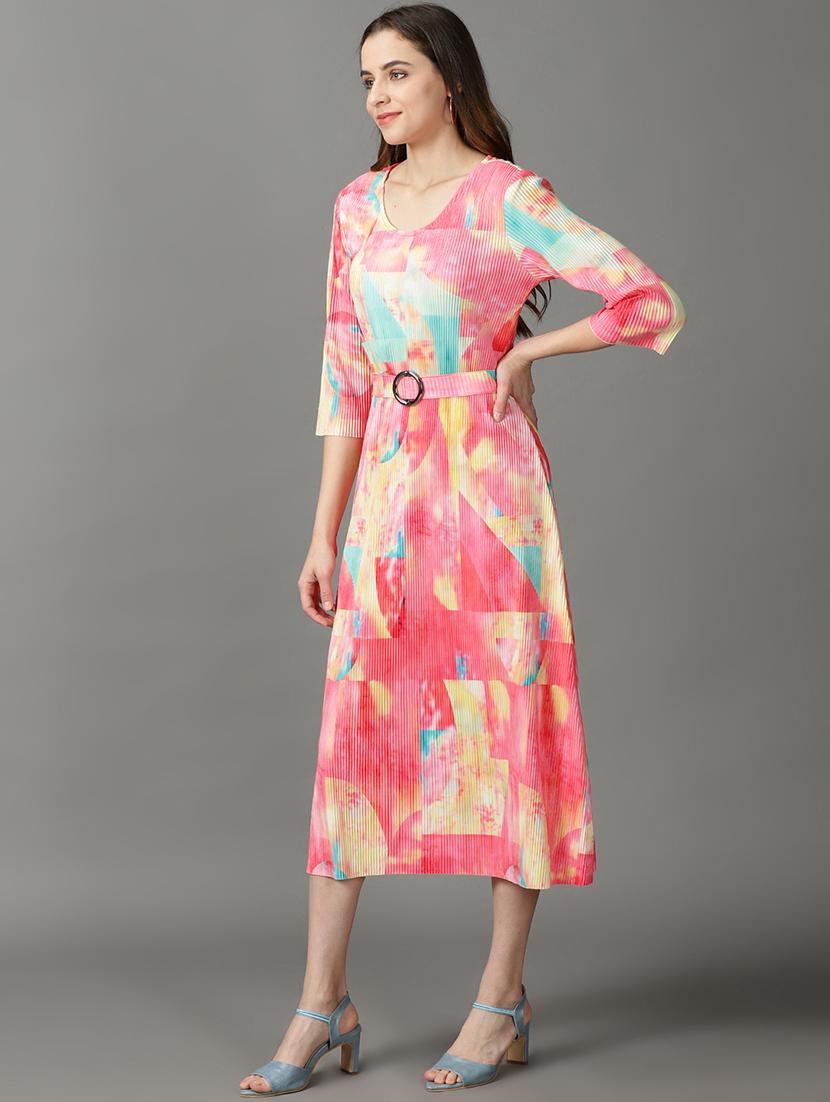 women's printed dress - 19159742 - Standard Image - 2