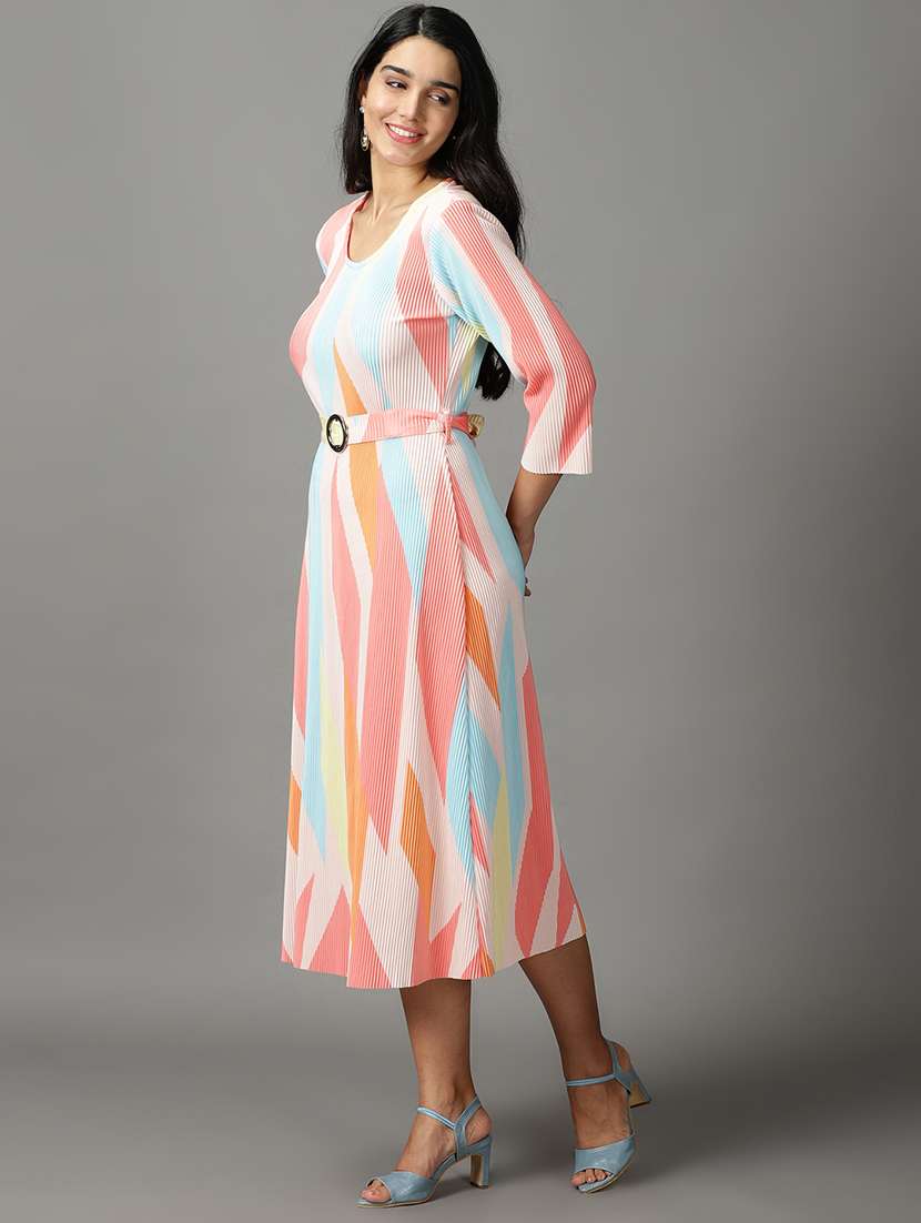 Women's Geometric Dress - 19159743 -  Standard Image - 2