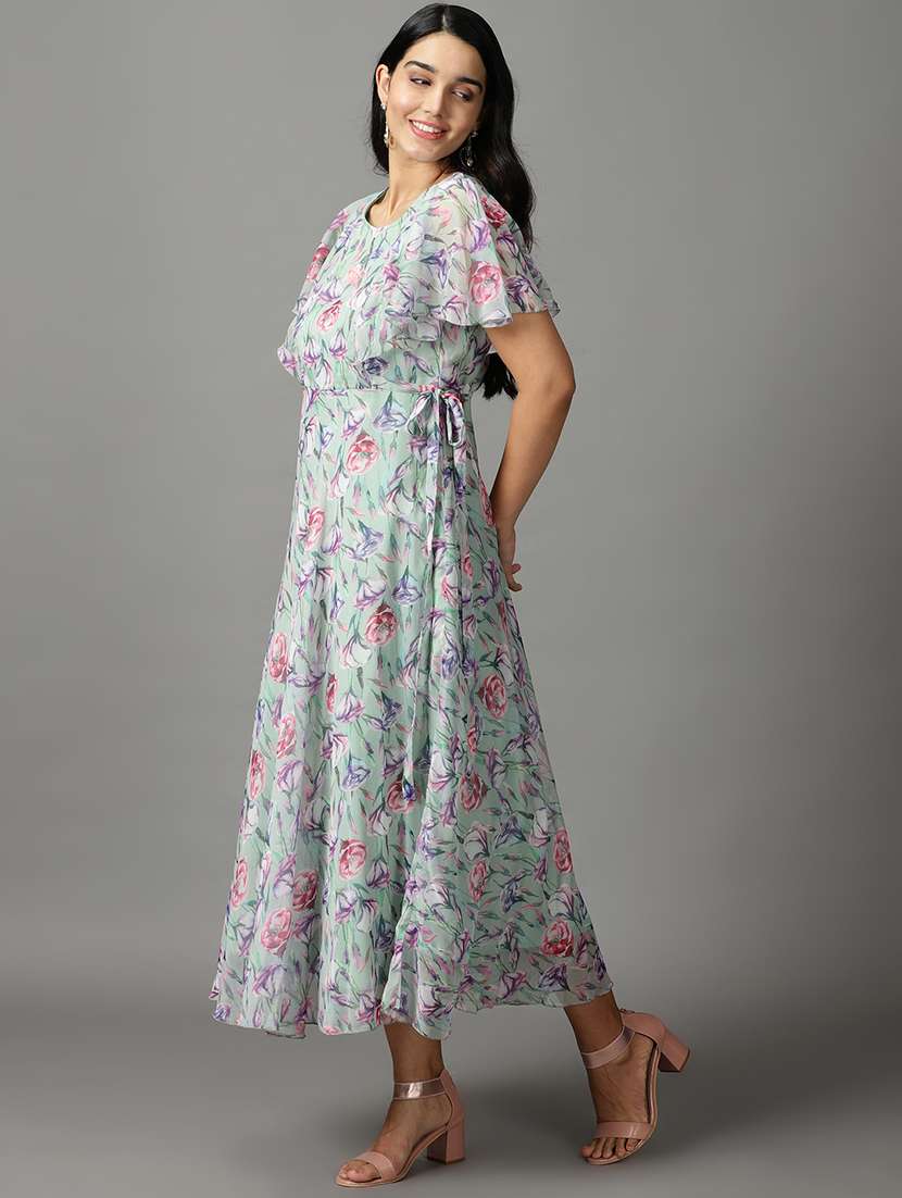 women's fit & flare floral dress - 19159747 -  Standard Image - 2