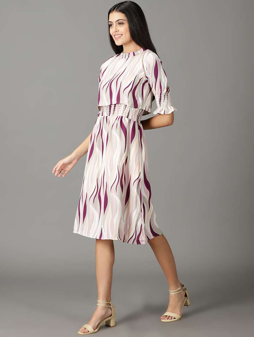 women's printed dress - 19159759 - Standard Image - 2