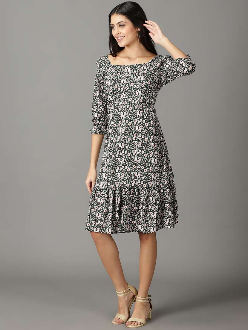women's tiered dress floral dress - 19159767 - Standard Image - 2