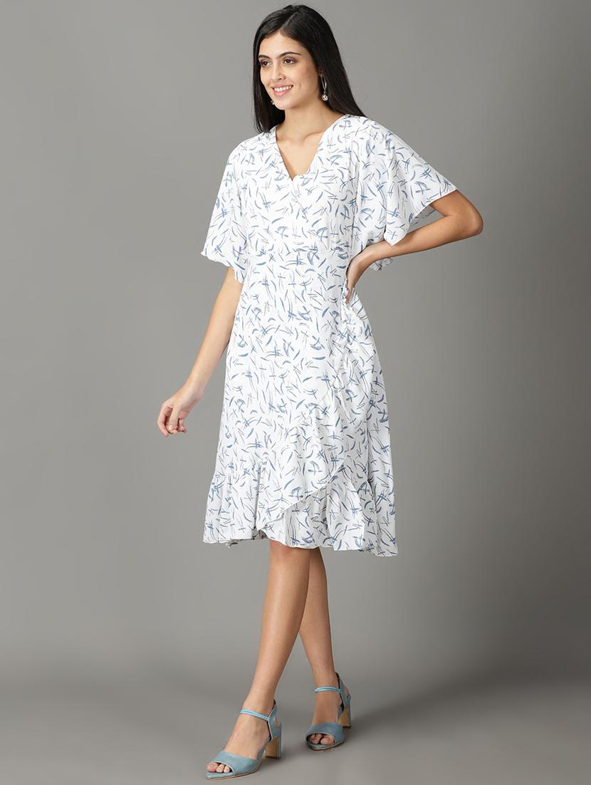 women's wrap polka dots dress - 19159780 - Standard Image - 2