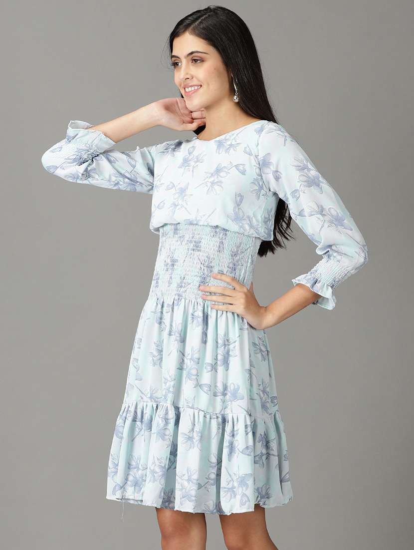 women's tiered dress floral dress - 19159782 -  Standard Image - 2