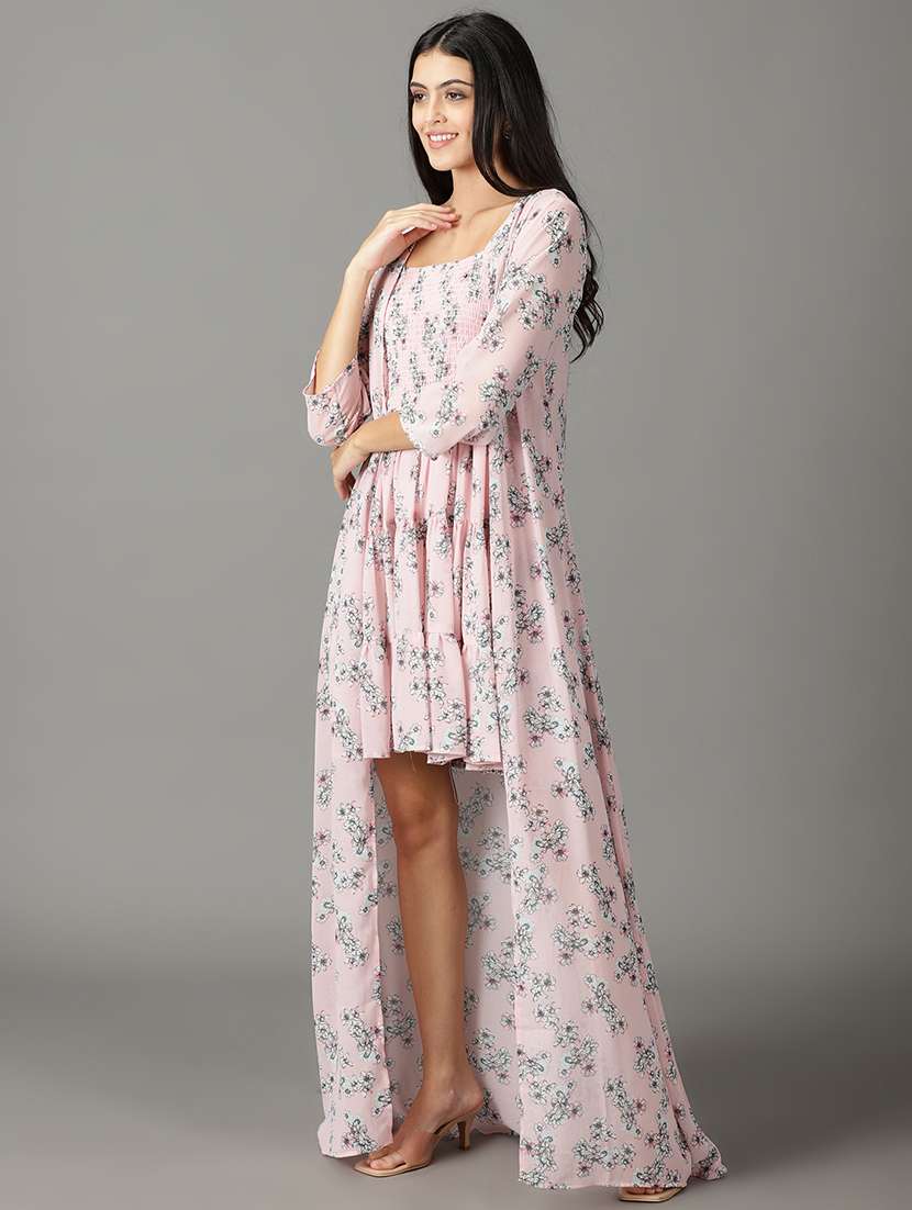 women's fit & flare floral dress - 19159789 - Standard Image - 2
