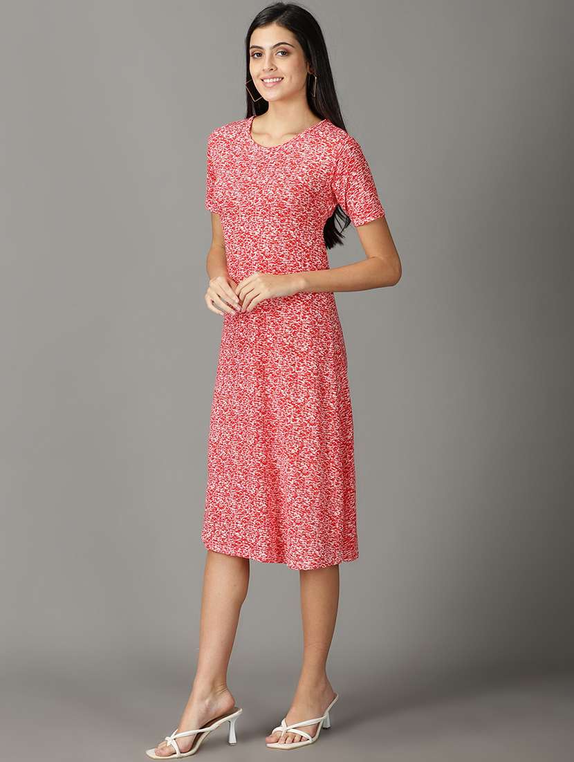 women's printed dress - 19159805 - Standard Image - 2