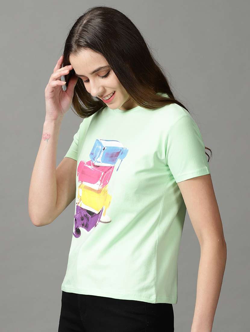 women's front print  t-shirt - 19159892 -  Standard Image - 2
