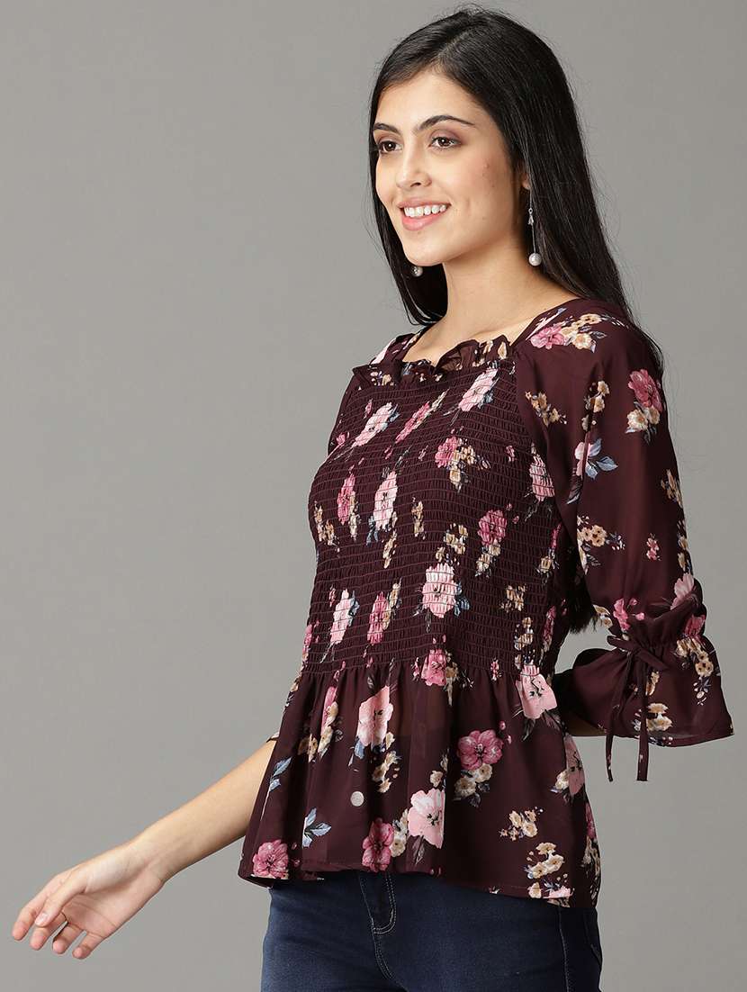 women's peplum square neck top - 19159896 -  Standard Image - 2