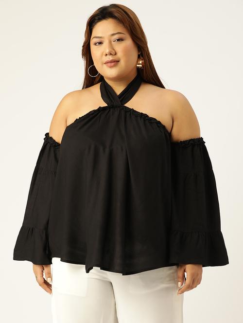 women's a line halter neck top - 19160288 - Standard Image - 0