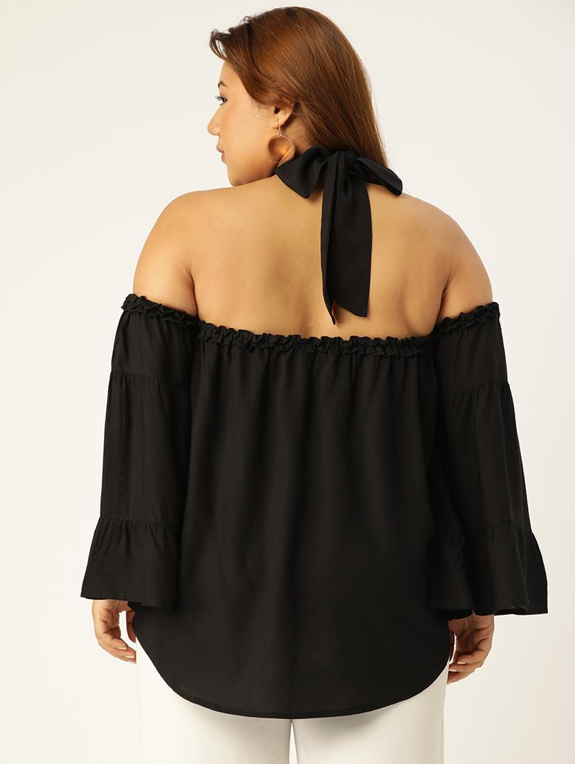 women's a line halter neck top - 19160288 - Standard Image - 2