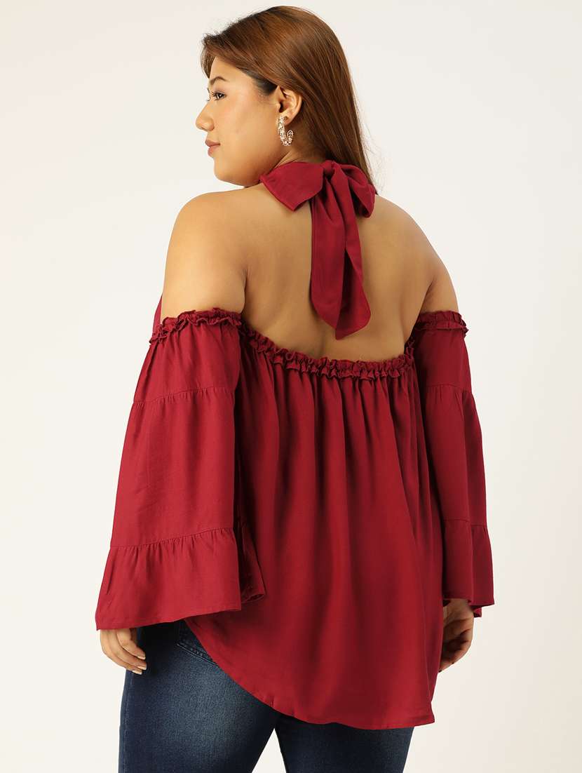 women's straight halter neck top - 19160293 -  Standard Image - 2