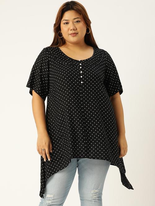 women's asymmetric round neck top - 19160415 - Standard Image - 0
