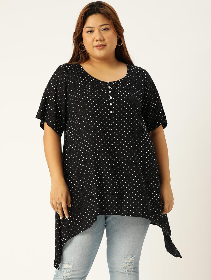 women's asymmetric round neck top - 19160415 - Zoom Image - 0