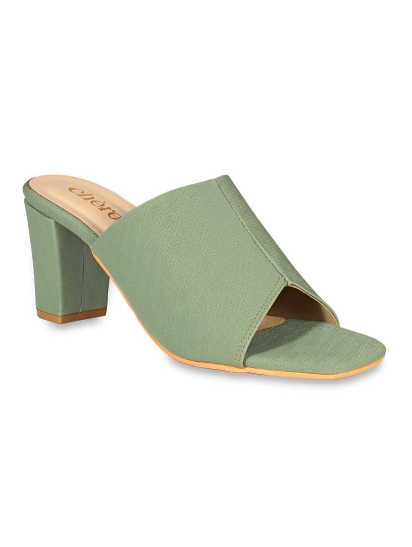 plain jane classic green block heels - 19160558 -  Zoom Image - 0