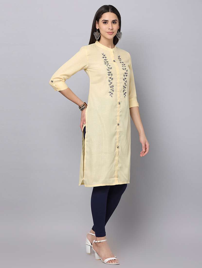 women's straight kurta - 19160611 -  Standard Image - 2