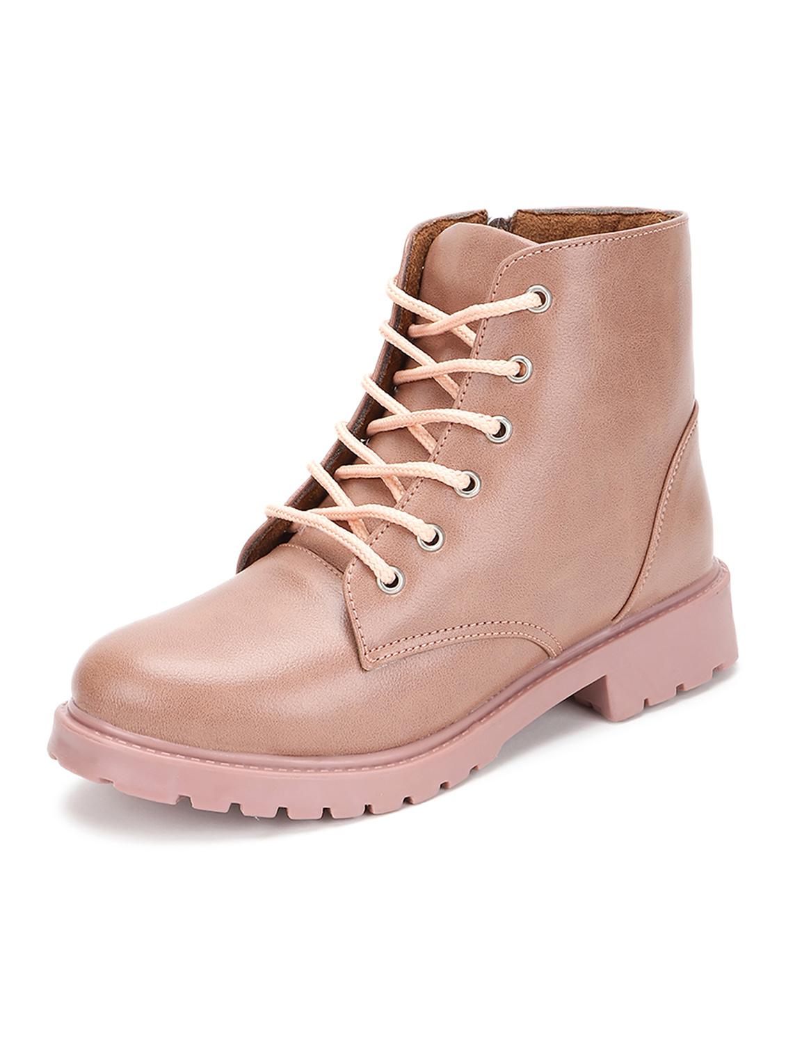 nude suede laceup boots - 19163000 - Standard Image - 2