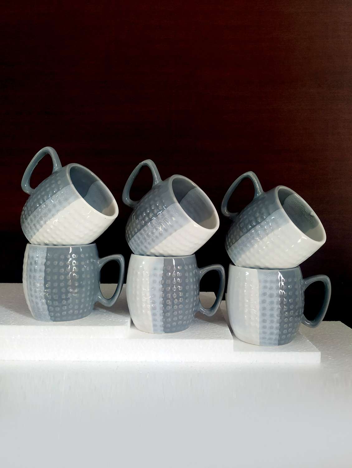 Moody Panda Elegant Set Of 6 Cups | Cup Set | Set Of 6 Cups | Ceramic