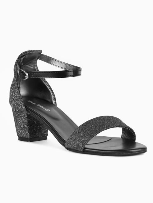 black synthetic closed back sandals - 19163548 - Standard Image - 0