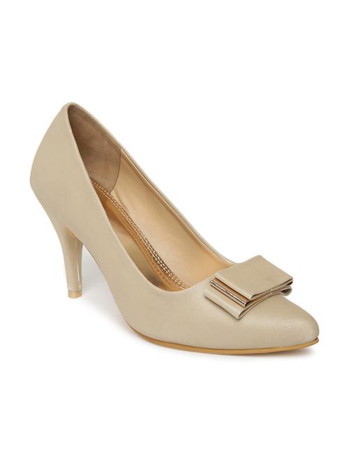 beige slip on heel - 19163590 - Standard Image - 0