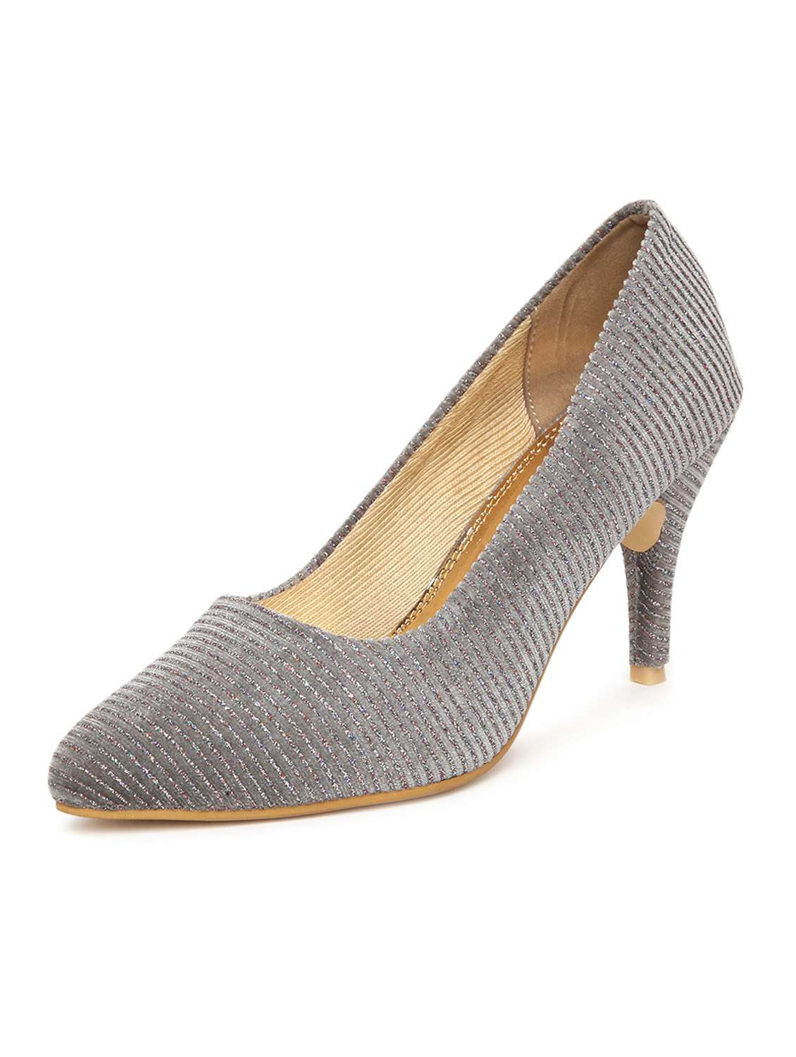 women grey slip on sandal - 19163593 -  Standard Image - 2