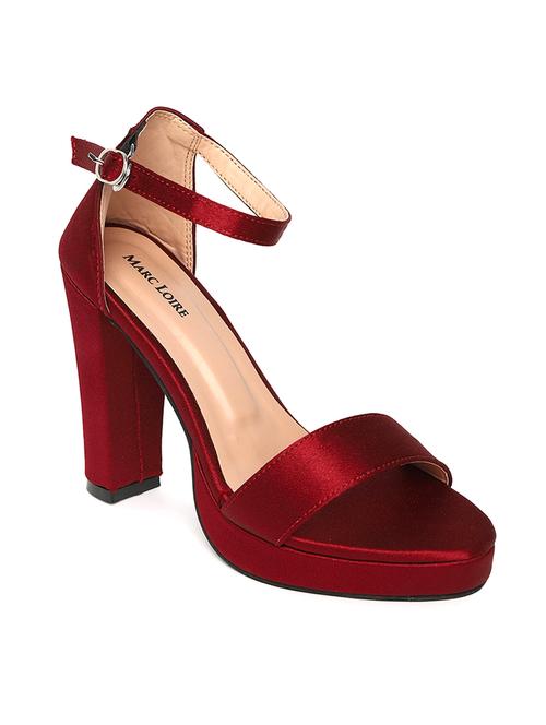 maroon closed back sandal - 19163613 - Standard Image - 0