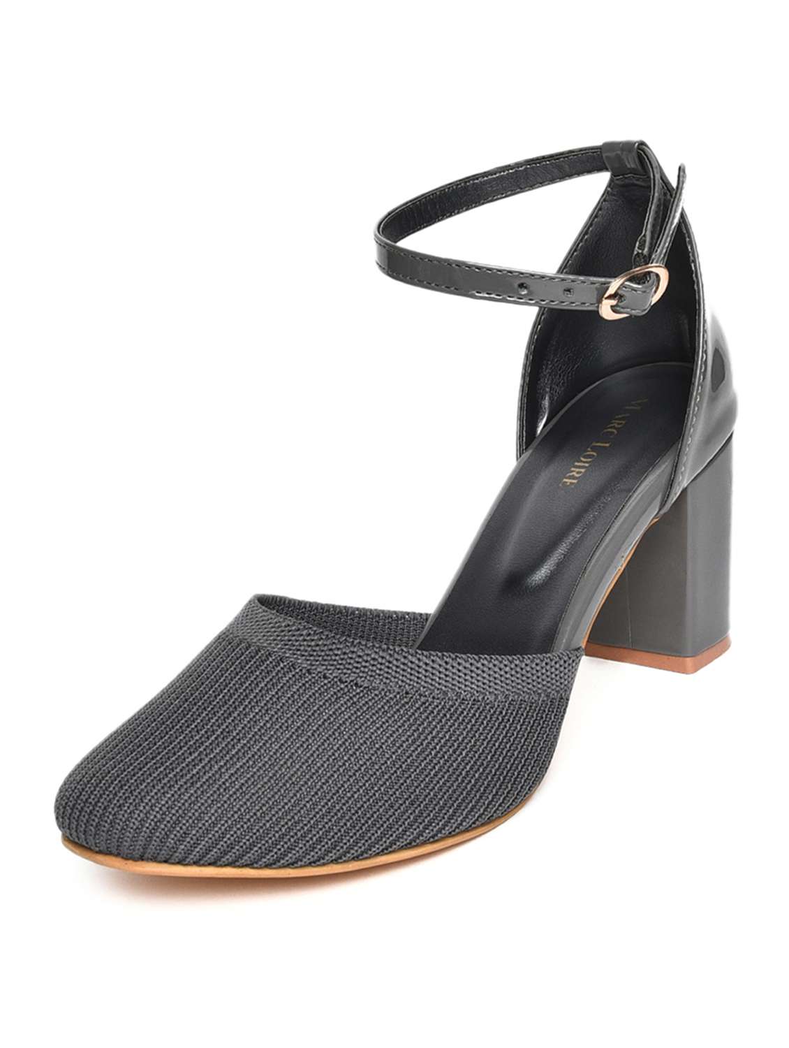 women grey ankle strap sandal - 19163621 -  Standard Image - 2