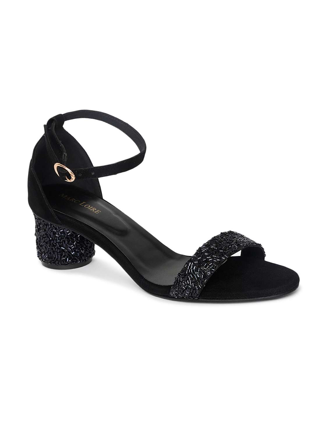 women black ankle strap sandal