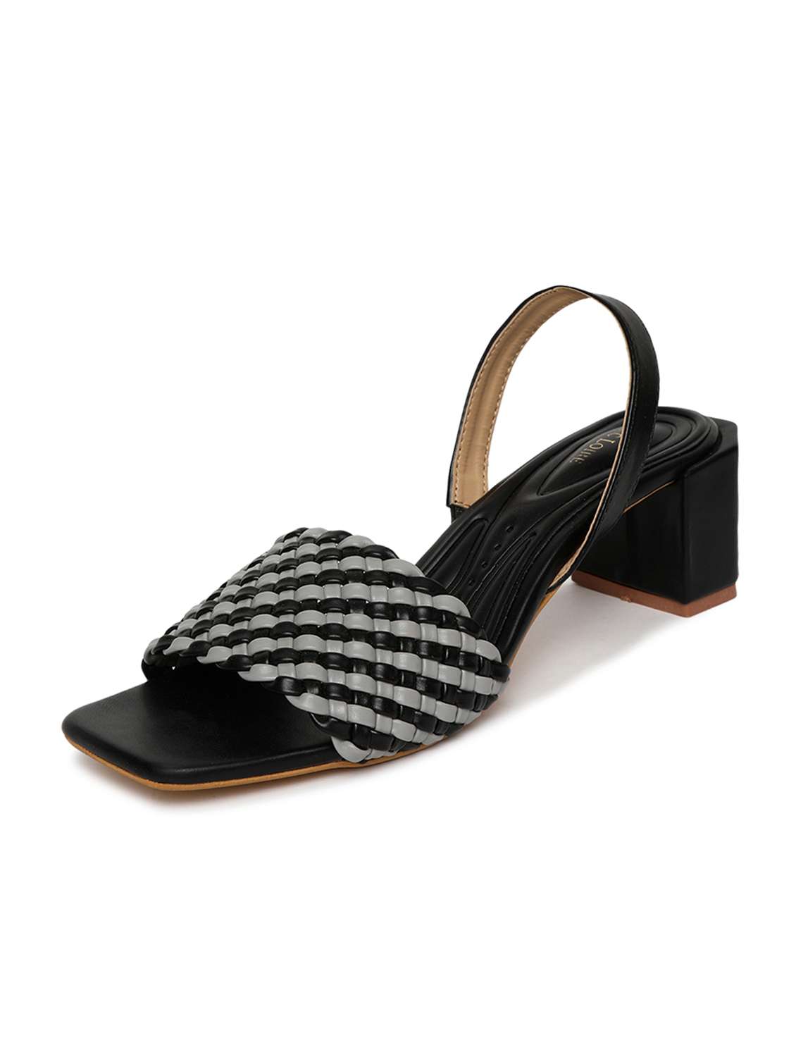 women black slip on sandal - 19163681 - Standard Image - 2