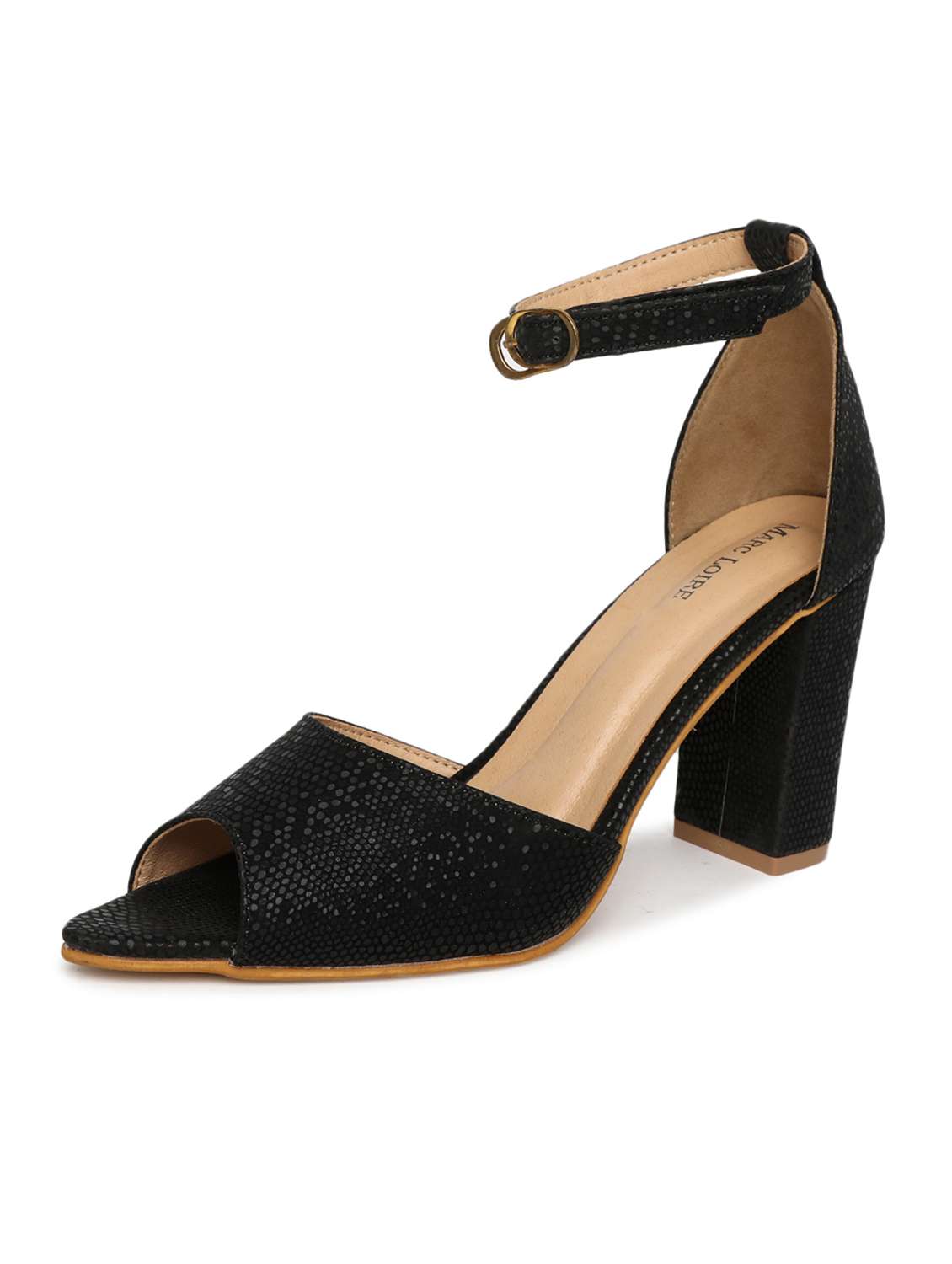 women textured ankle strap sandal - 19163702 - Standard Image - 2
