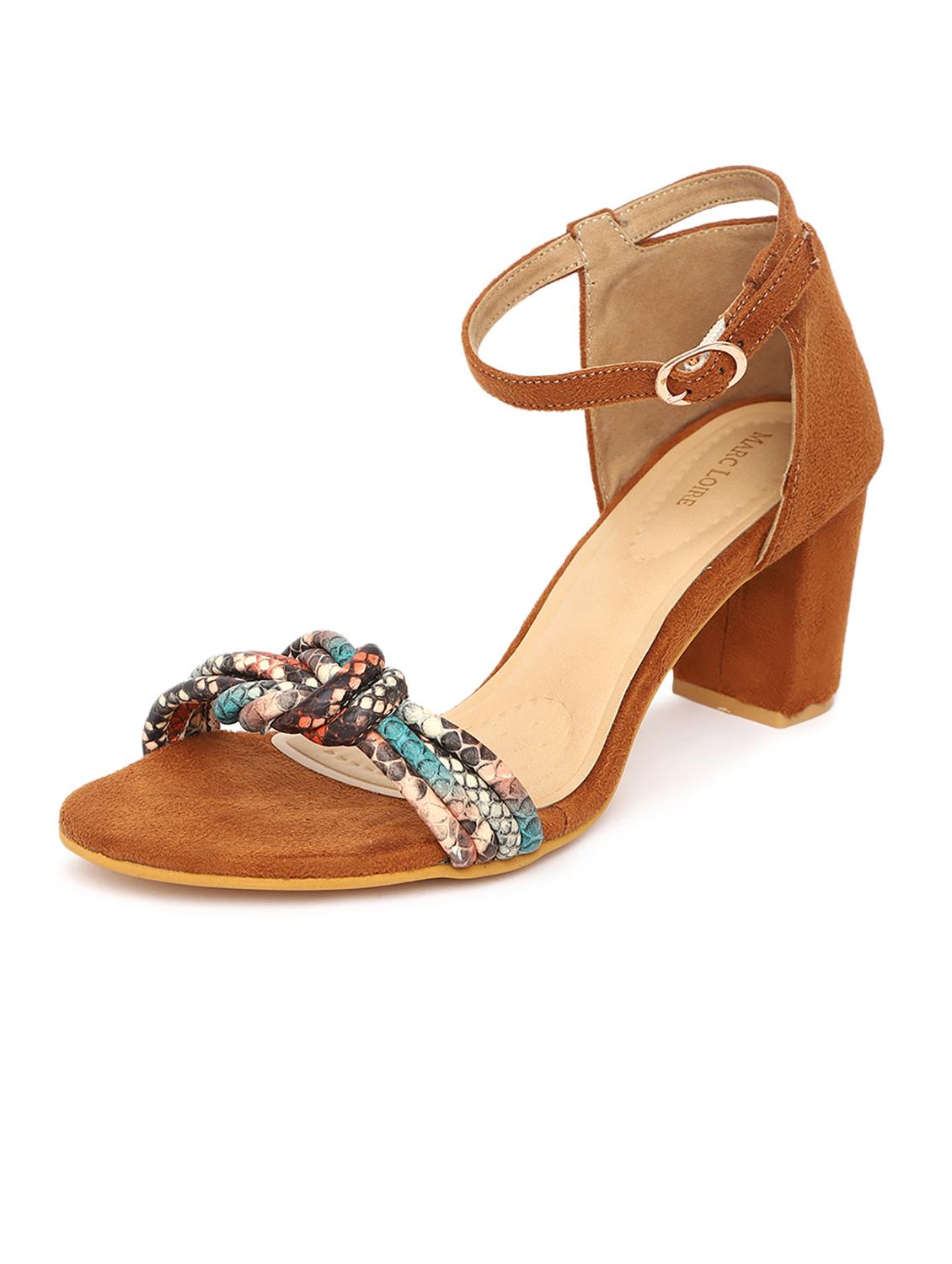 tan synthetic back strap sandals - 19163767 - Standard Image - 2