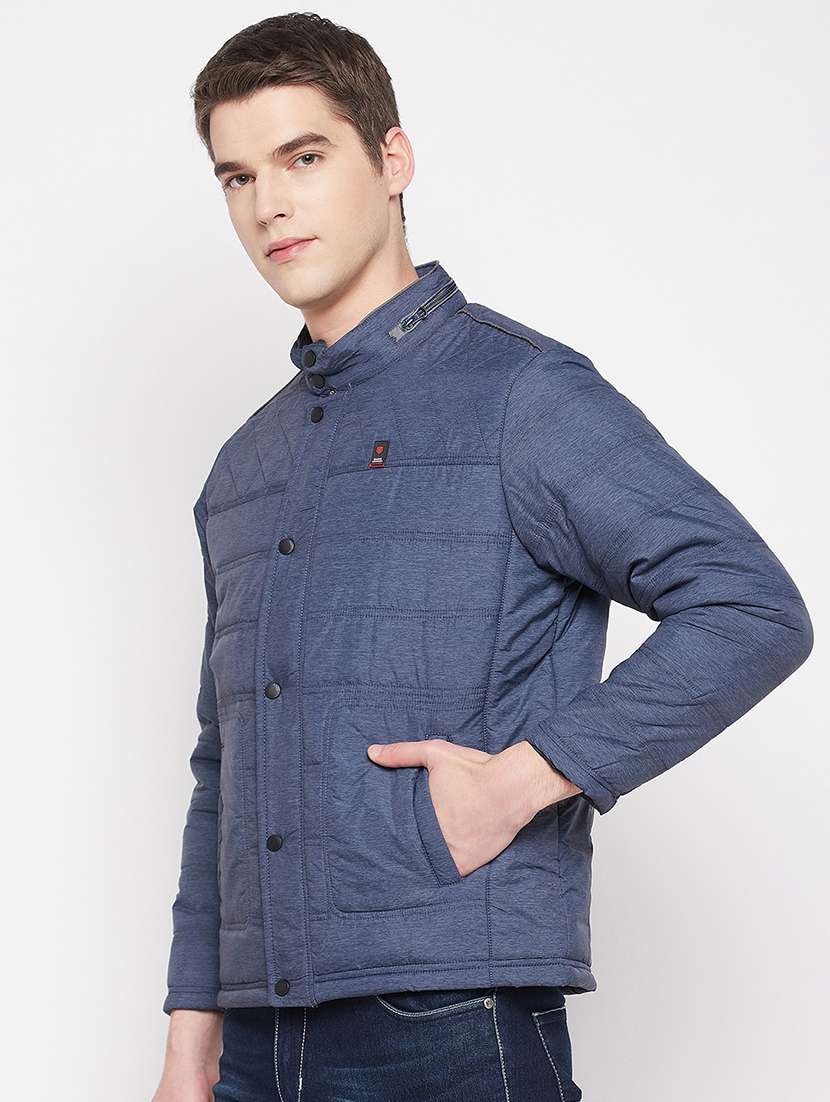 men solid long sleeve quilted jacket - 19163852 -  Standard Image - 2