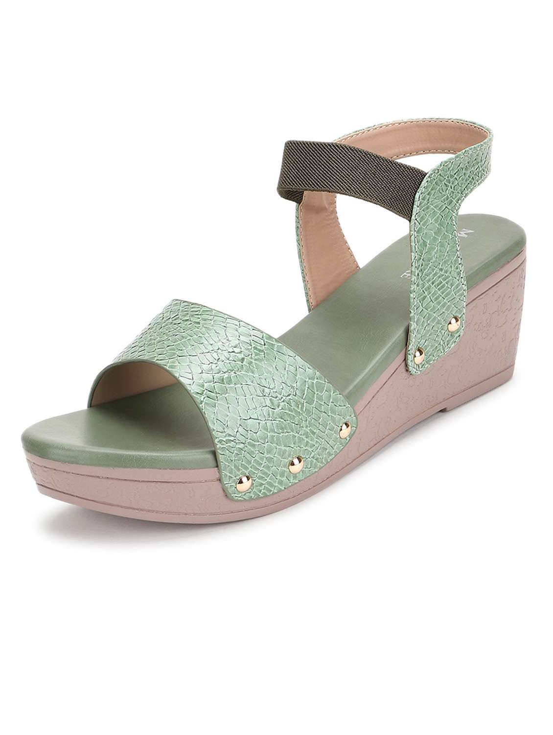 women green ankle strap wedge - 19164317 - Standard Image - 2