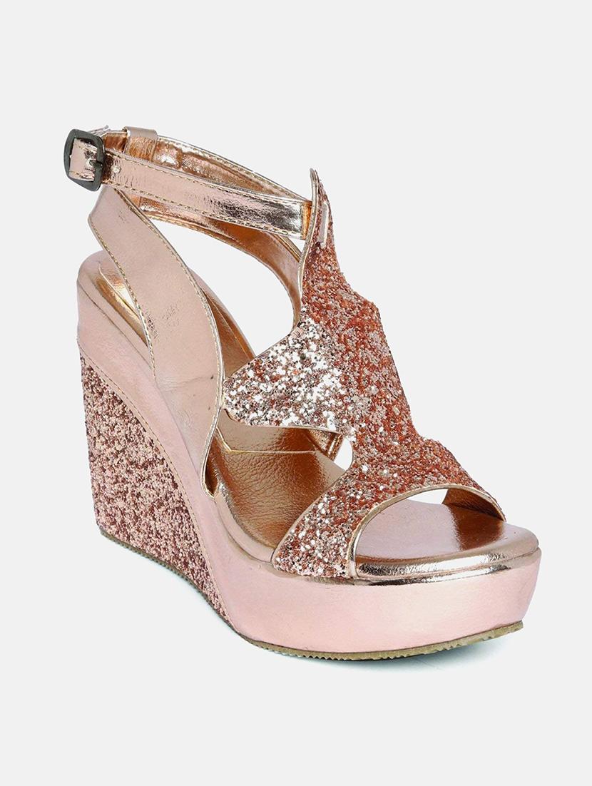 women pink ankle strap wedge - 19164328 - Zoom Image - 0