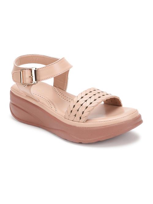 women nude ankle strap sandal - 19164333 - Standard Image - 0