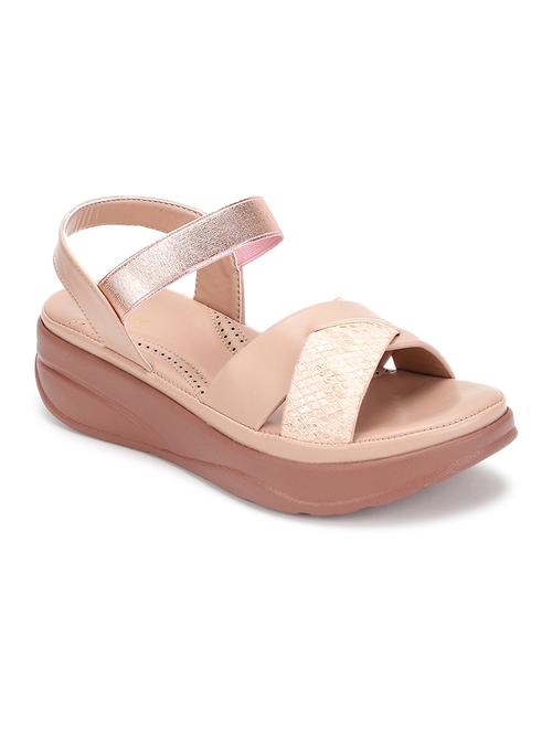 women nude ankle strap sandal - 19164337 - Standard Image - 0