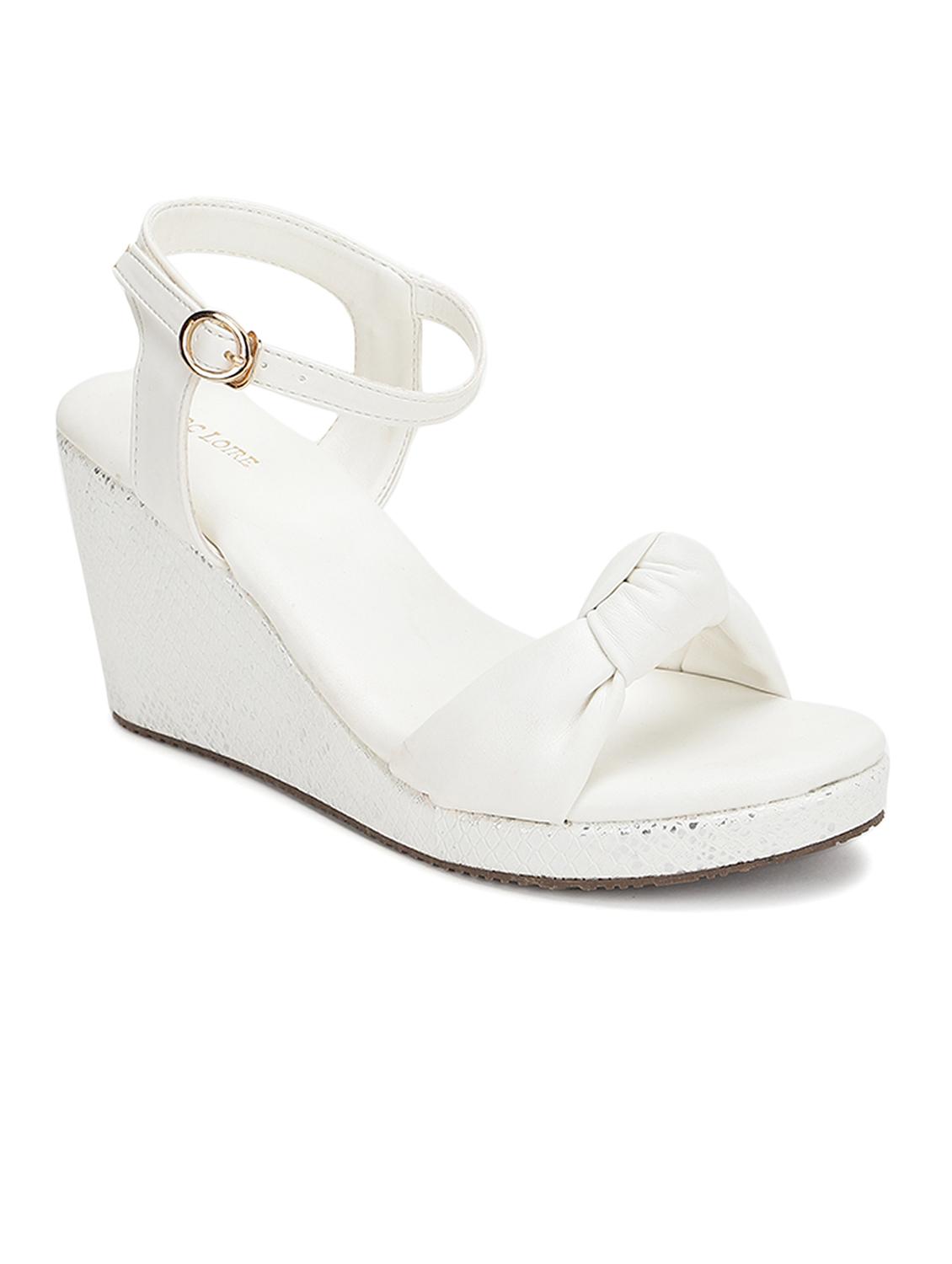 women white ankle strap wedge - 19164341 -  Zoom Image - 0
