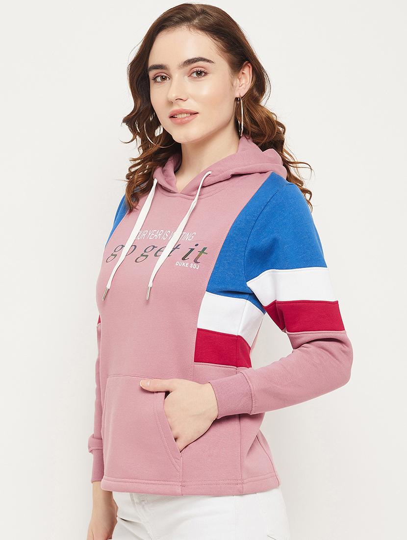 color block cotton blend regular sweatshirt - 19164360 - Standard Image - 2