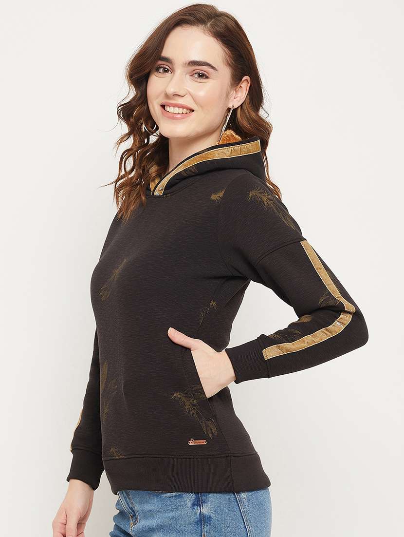 printed cotton blend regular sweatshirt - 19164362 -  Standard Image - 2