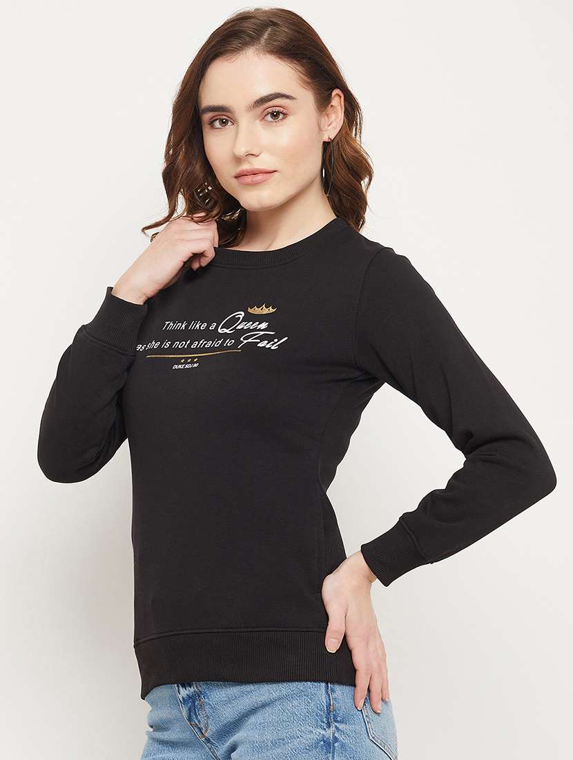 printed cotton blend regular sweatshirt - 19164367 -  Standard Image - 2