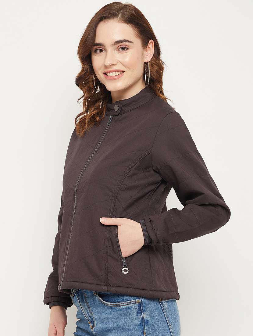 solids bomber/biker jacket - 19164537 -  Standard Image - 2