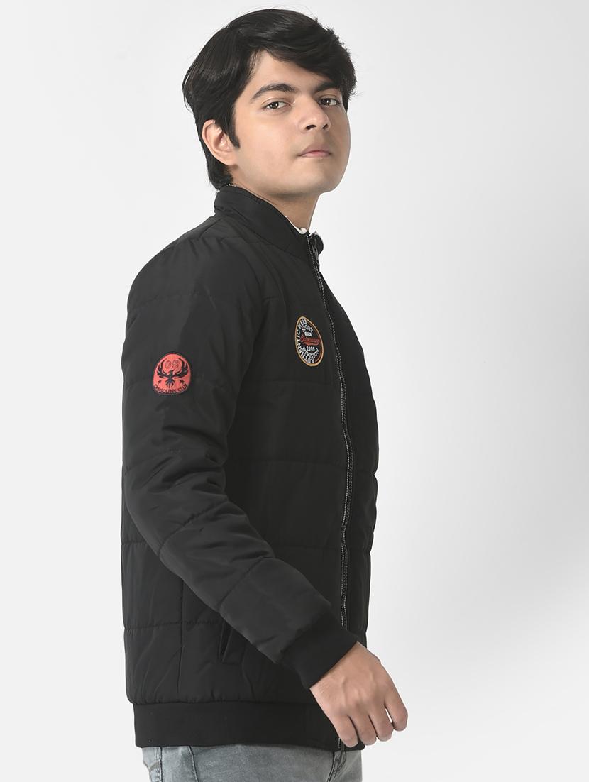 black coloured regular jacket - 19164544 - Standard Image - 2