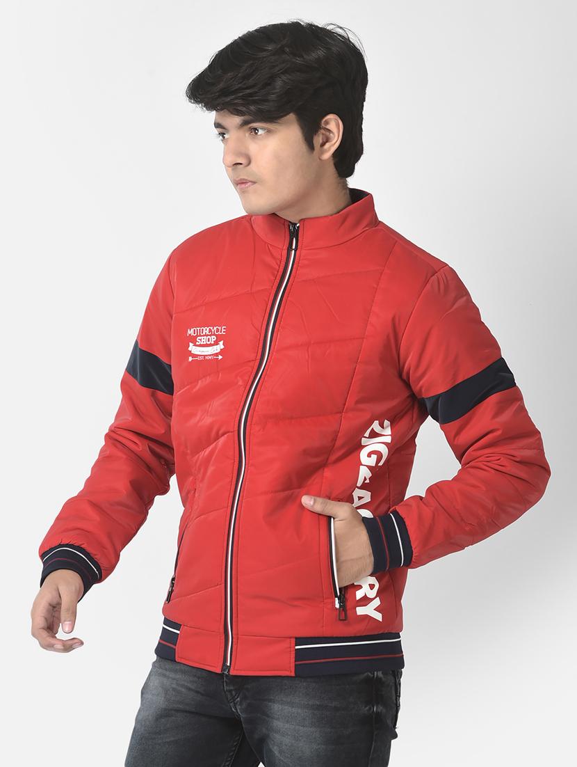 red coloured regular jacket - 19164553 - Standard Image - 2
