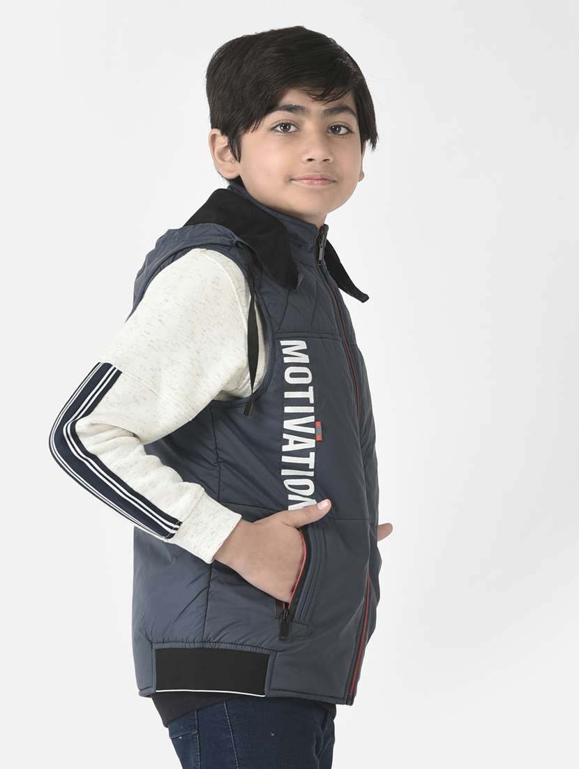 navy blue coloured solid regular jacket - 19164569 -  Standard Image - 2