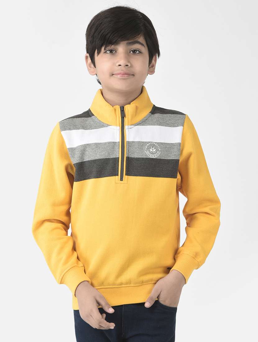 boys color block sweatshirt