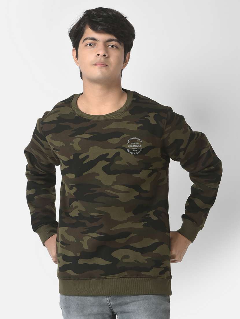 boys camouflage sweatshirt