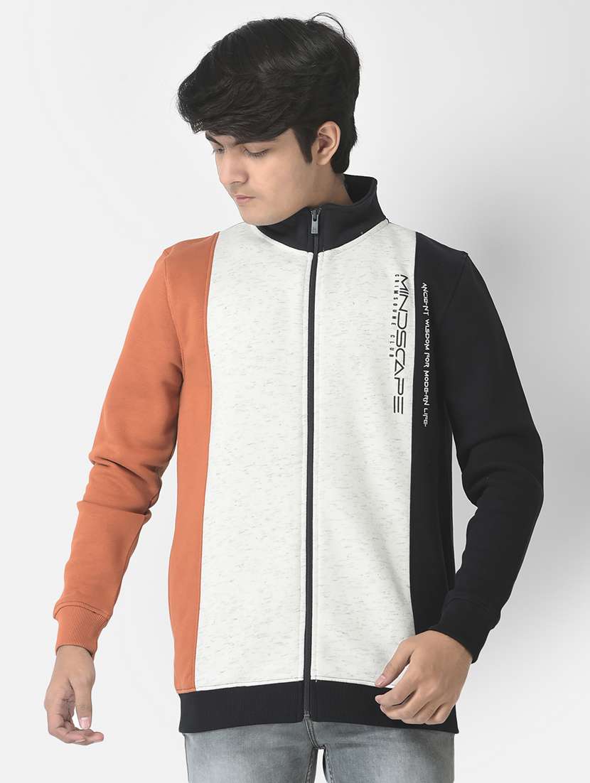 boys color block sweatshirt