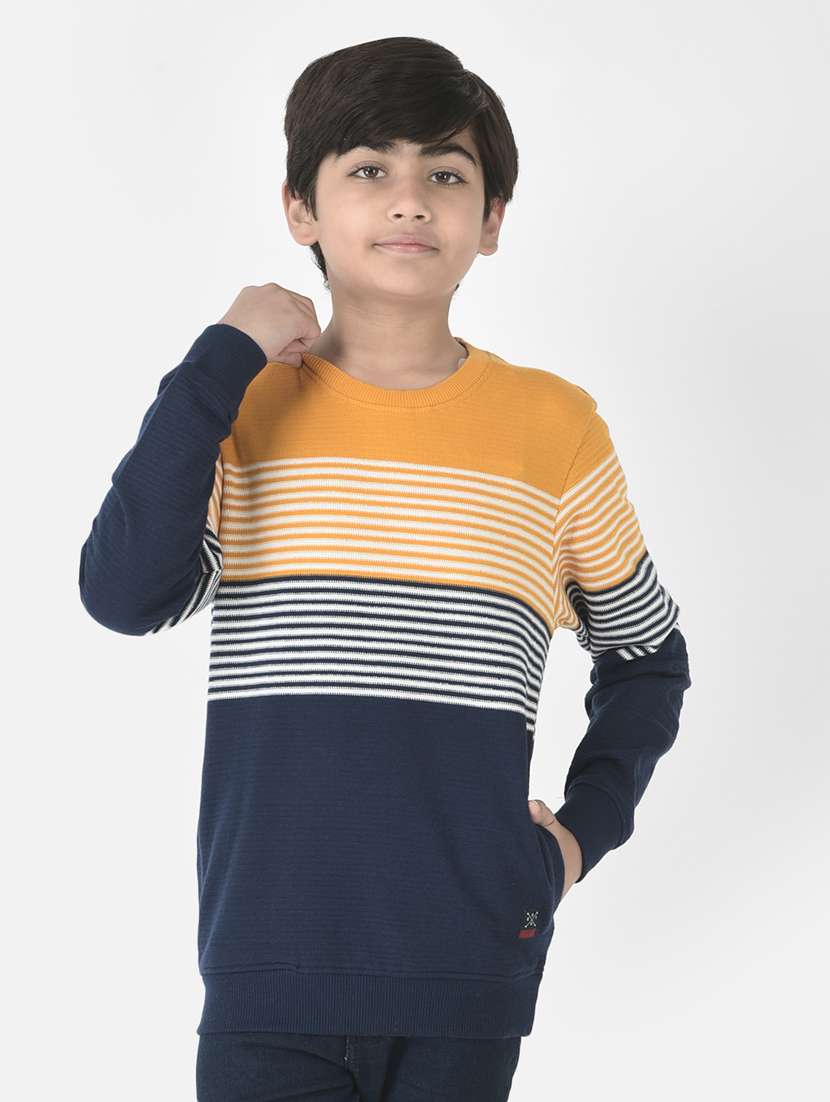 boys color block sweatshirt
