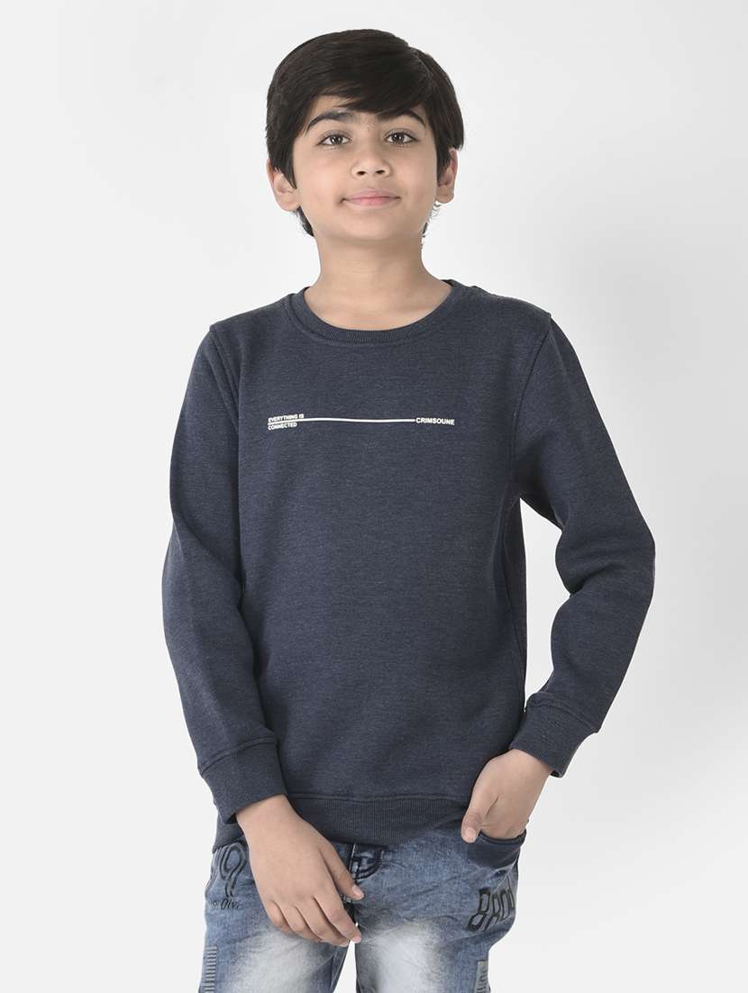 boys typography sweatshirt