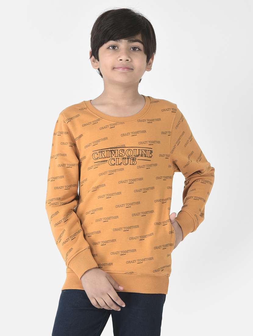 boys typography sweatshirt
