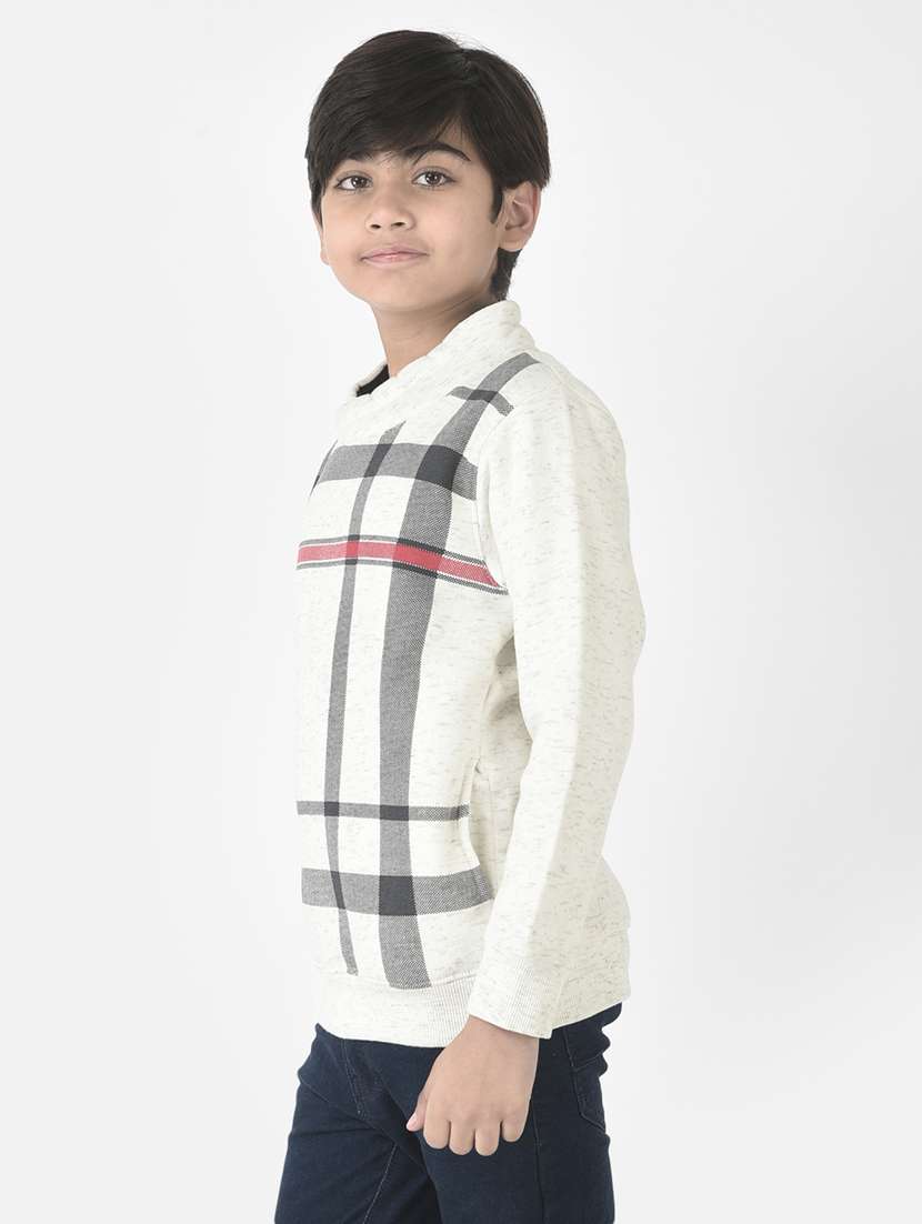 boys checks sweatshirt - 19164679 - Standard Image - 2