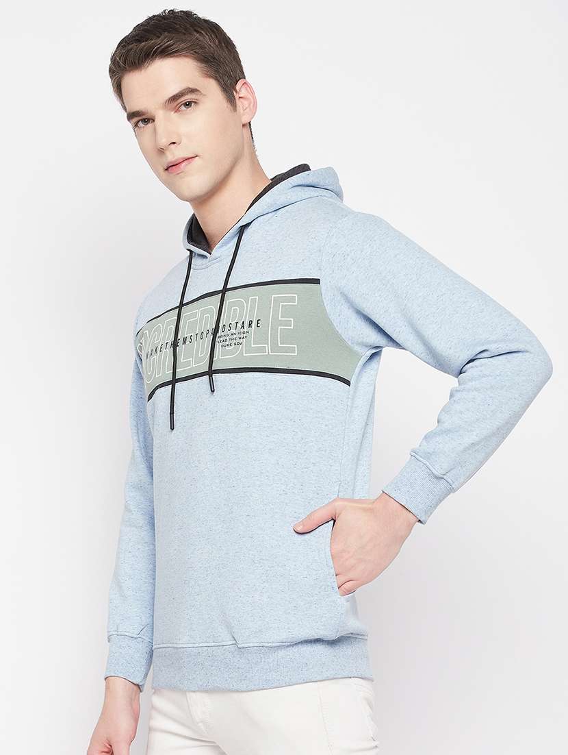  cotton blend chest print sweatshirt - 19164725 -  Standard Image - 2